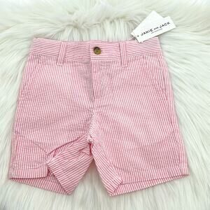 Janie and Jack Seersucker Shorts - Pink/White - 4 - New with tags